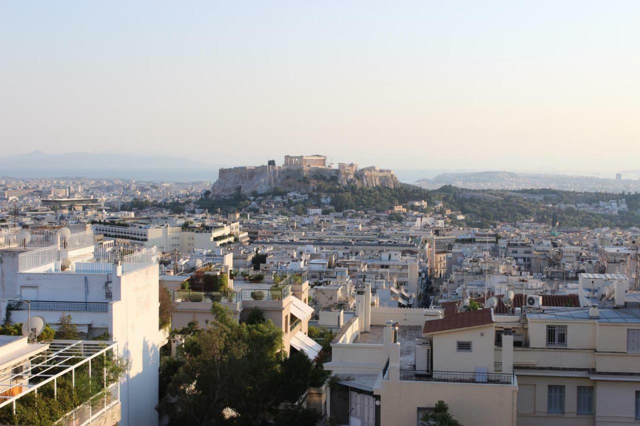 Ferienwohnung Acropolis View Penthouse Athen Exterior foto