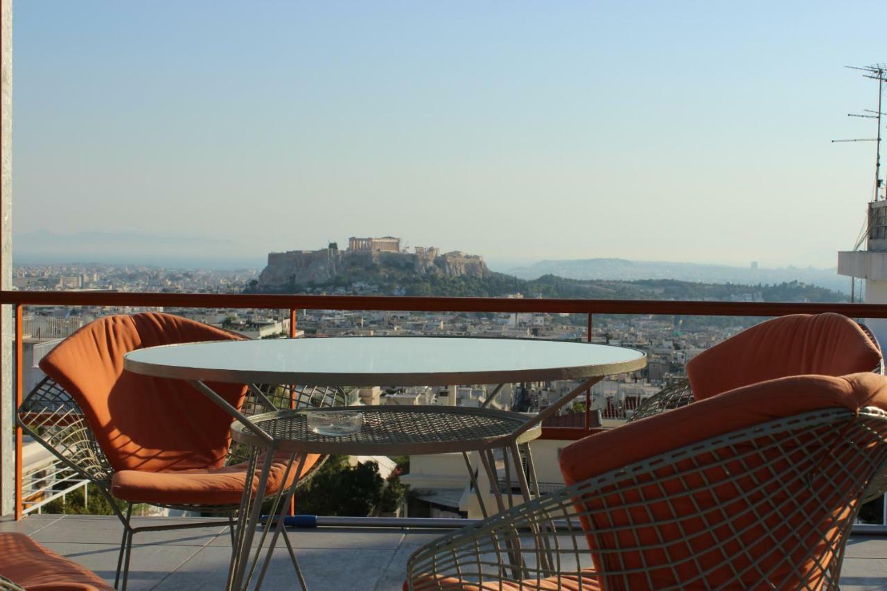 Ferienwohnung Acropolis View Penthouse Athen Exterior foto